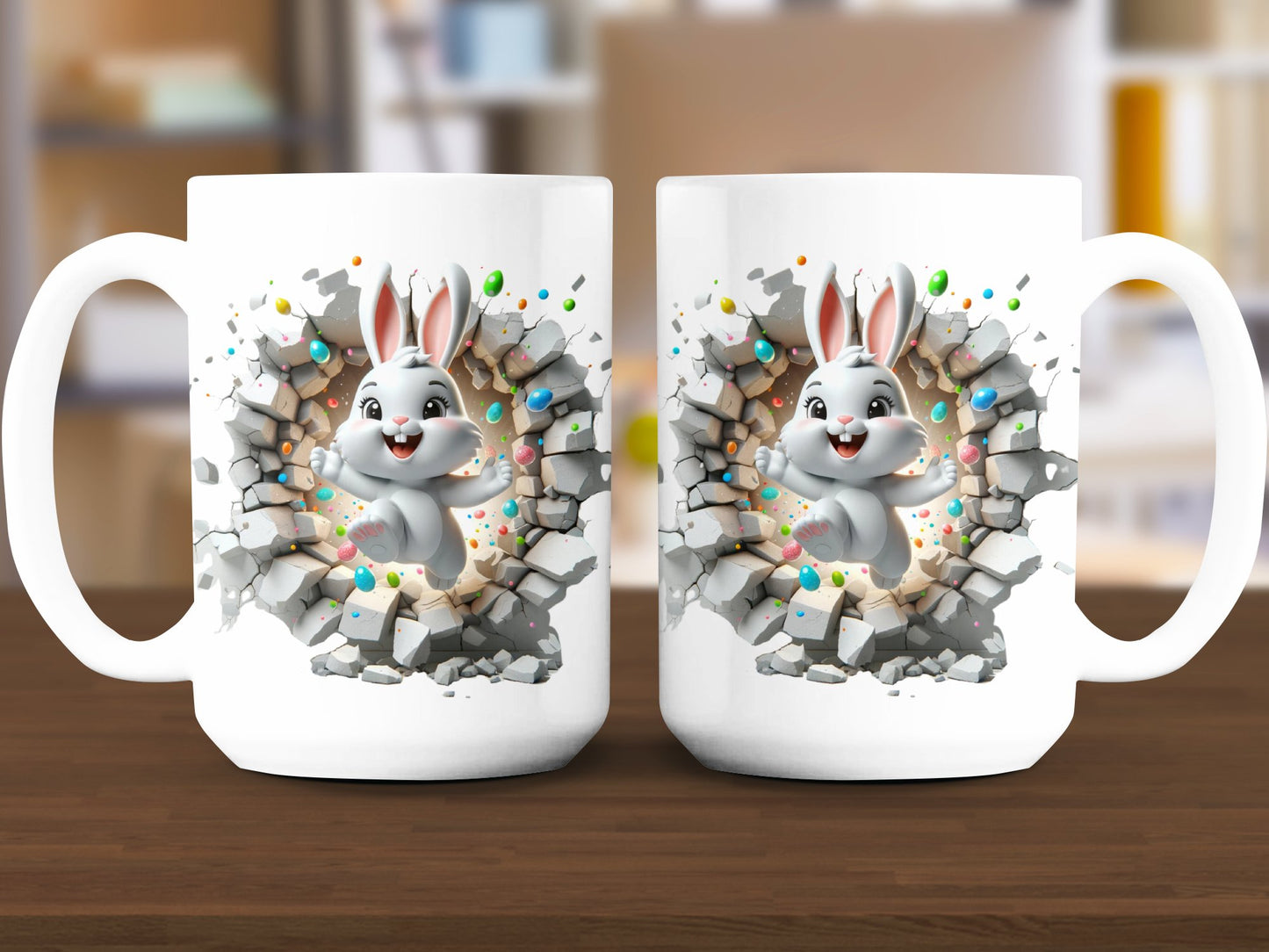 Easter Bunny Breakthrough Mug Design