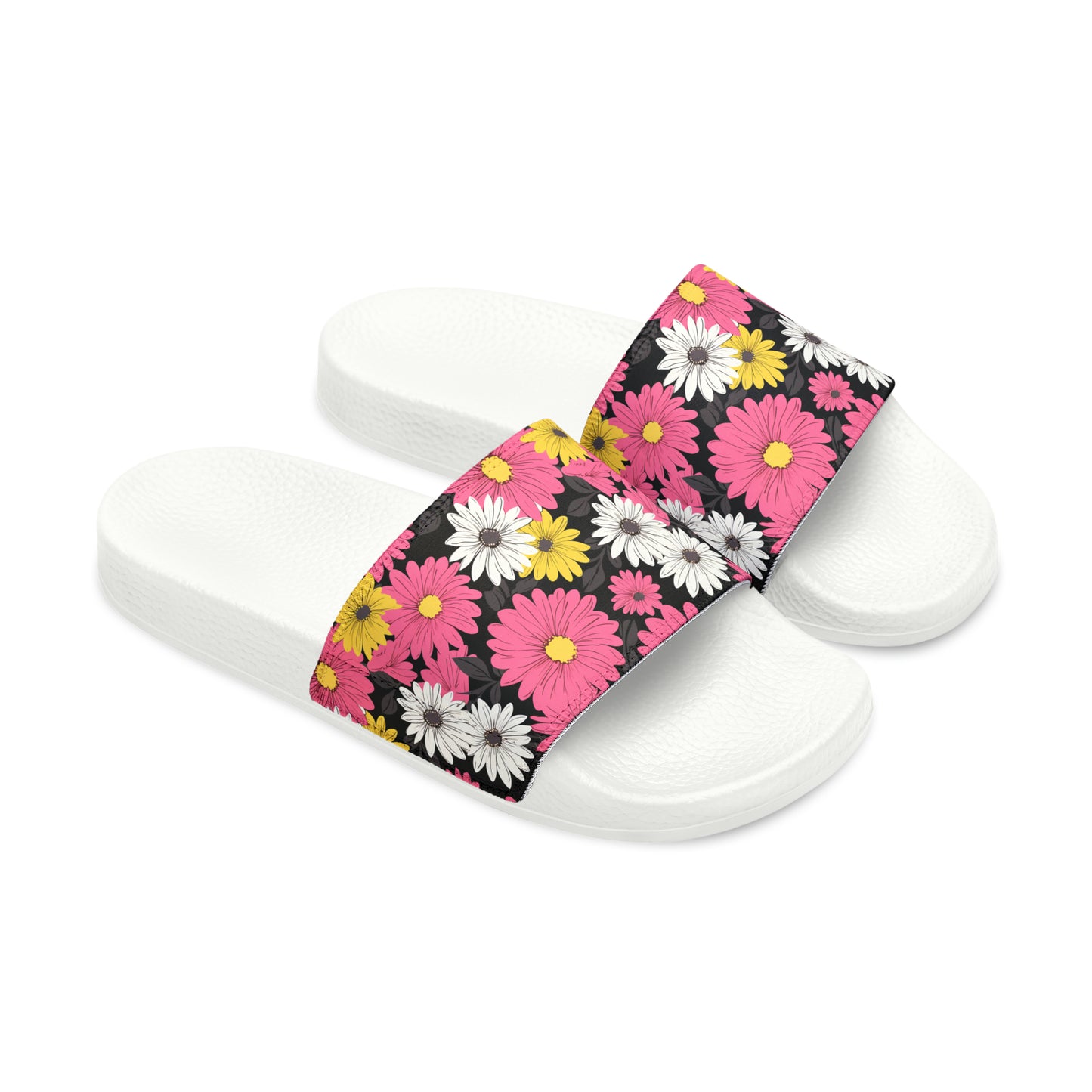 Flowers and Comfort for Her, Women's PU Slide Sandals
