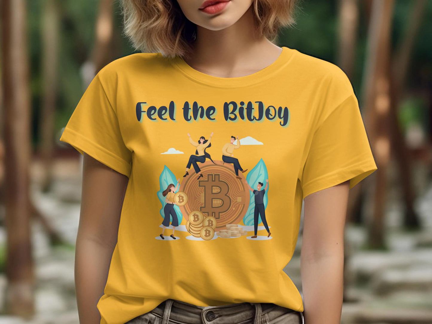 Feel the BitJoy - Crypto Enthusiast Bitcoin Investor Satoshi T-Shirt