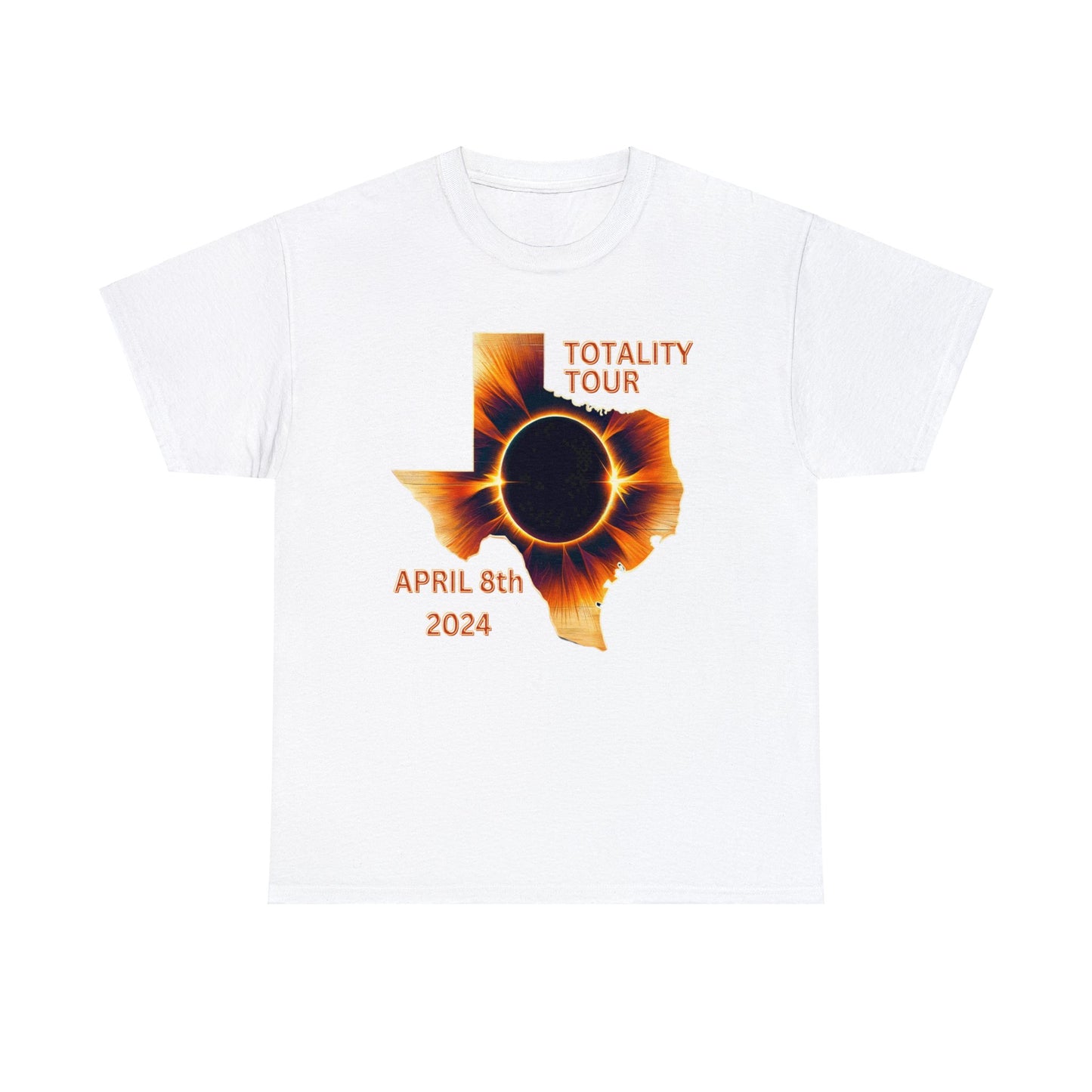 Texas Solar Eclipse Totality Tour 2024 - 97 Texas Cities Family T-Shirt Souvenir