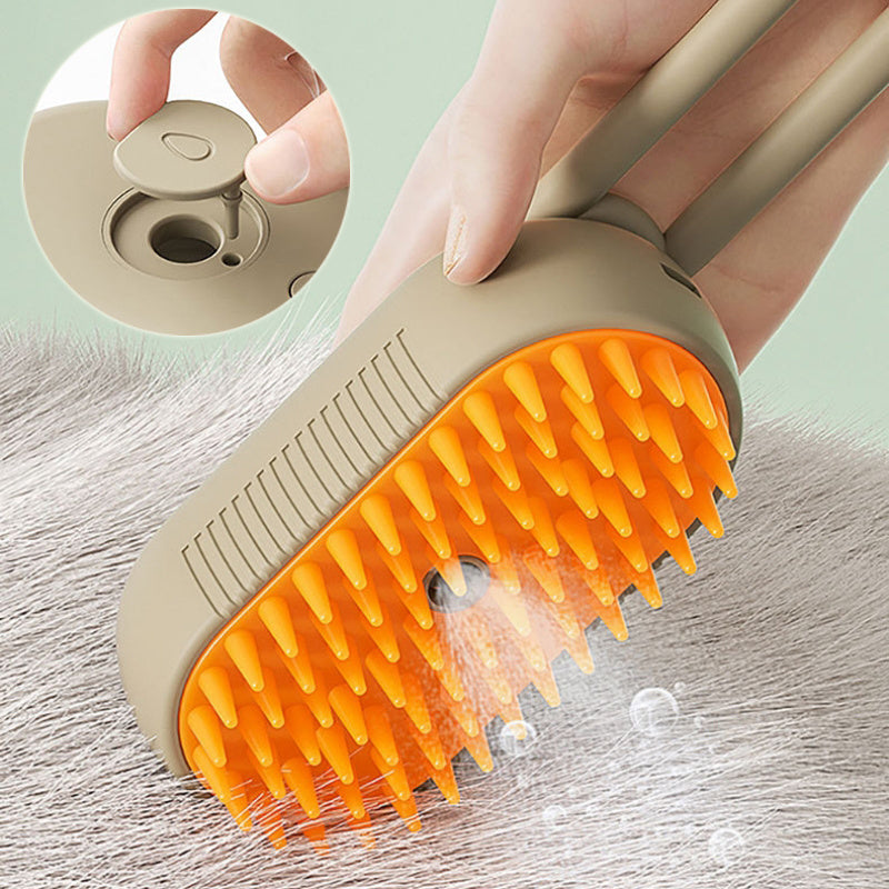 Cat Steam Brush Steamy Dog Brush 3 In 1 Electric Spray Cat Hair Brush