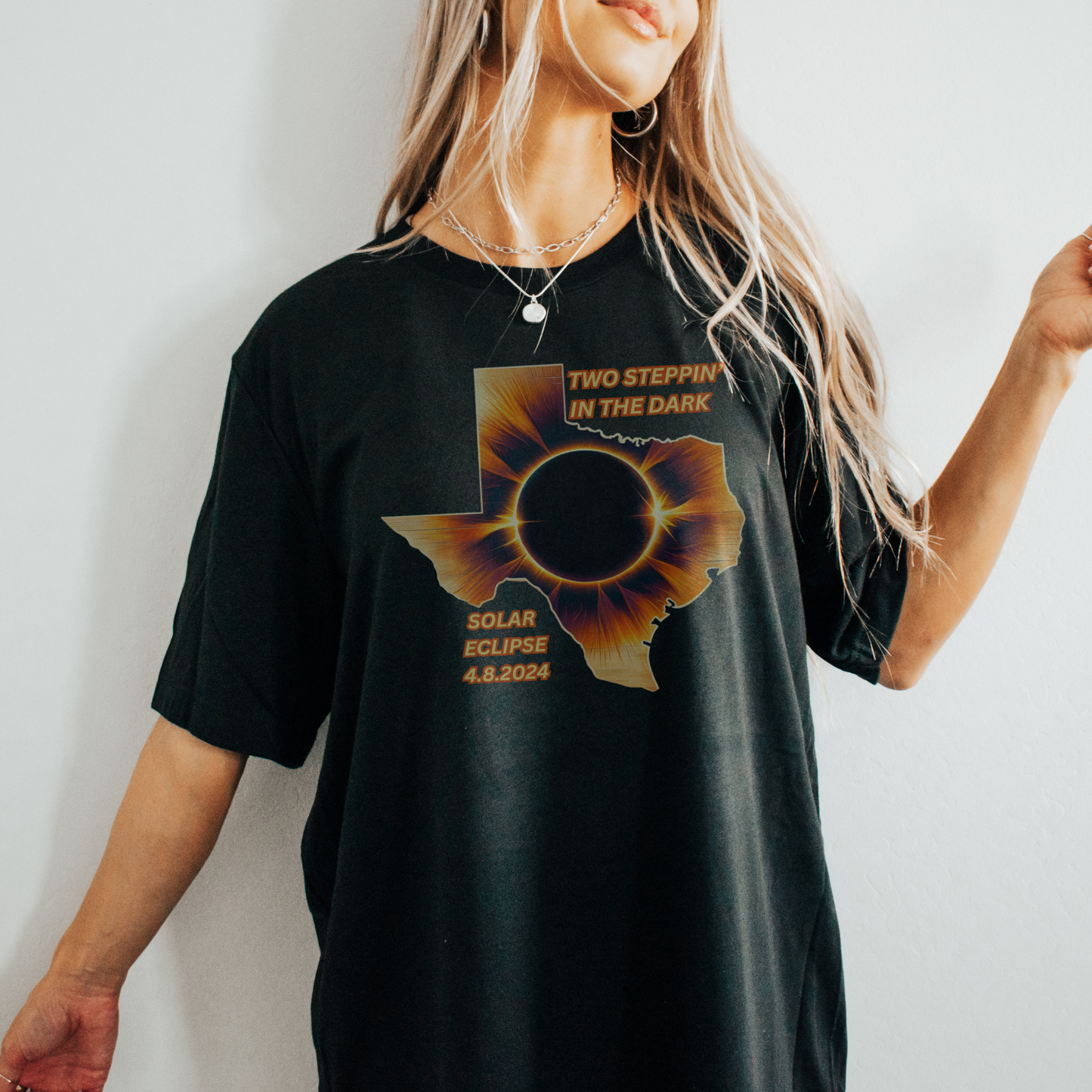 Total Solar Eclipse 2024 Texas Edition - Concert Tee 97 Texas Cities