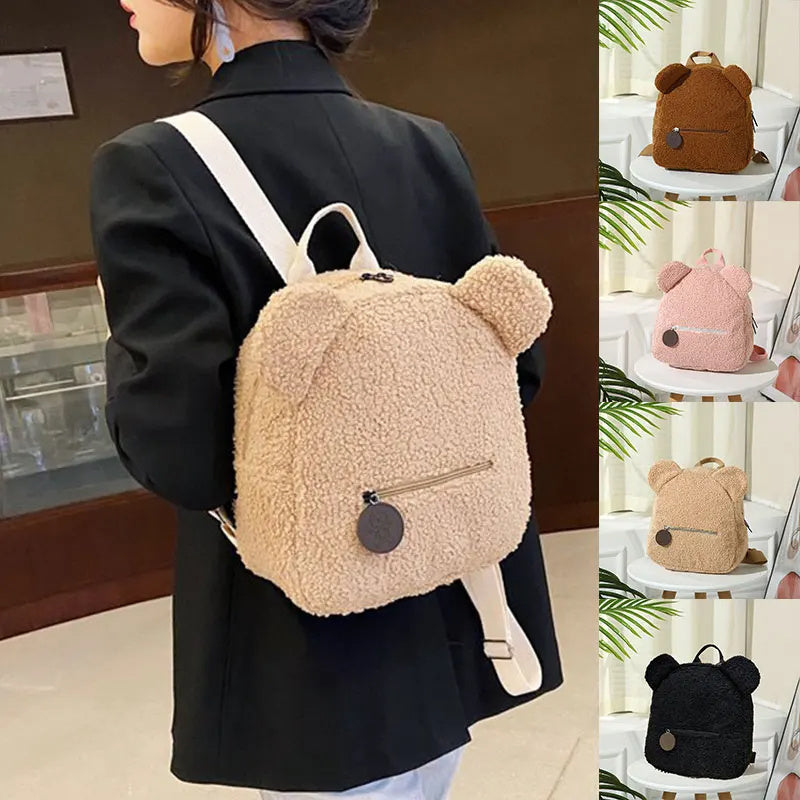 Bear Backpacks Portable Children Travel Shopping