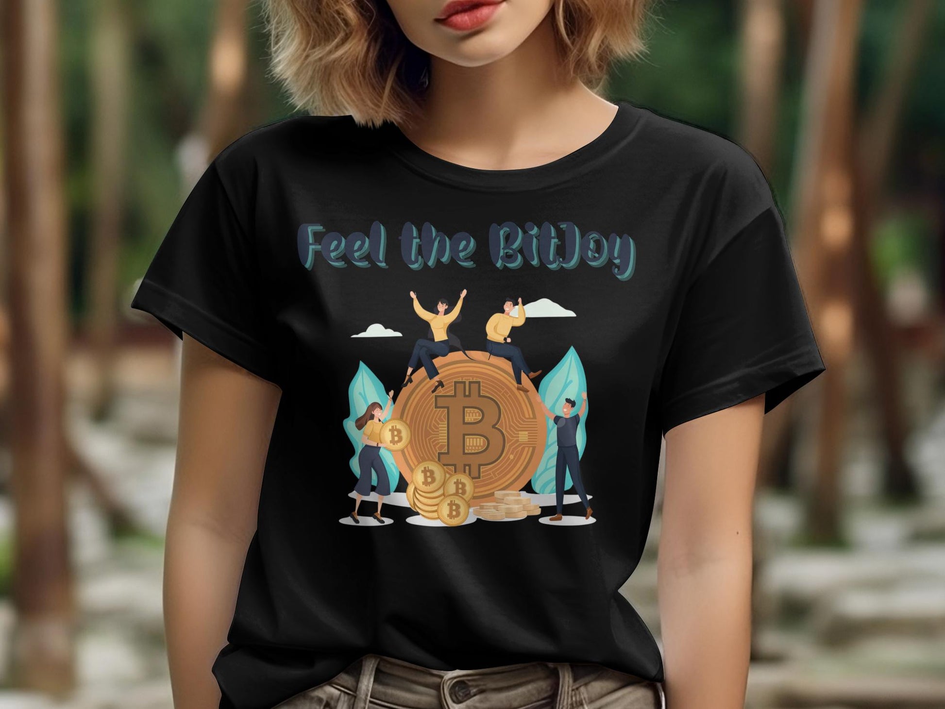 Feel the BitJoy - Crypto Enthusiast Bitcoin Investor Satoshi T-Shirt