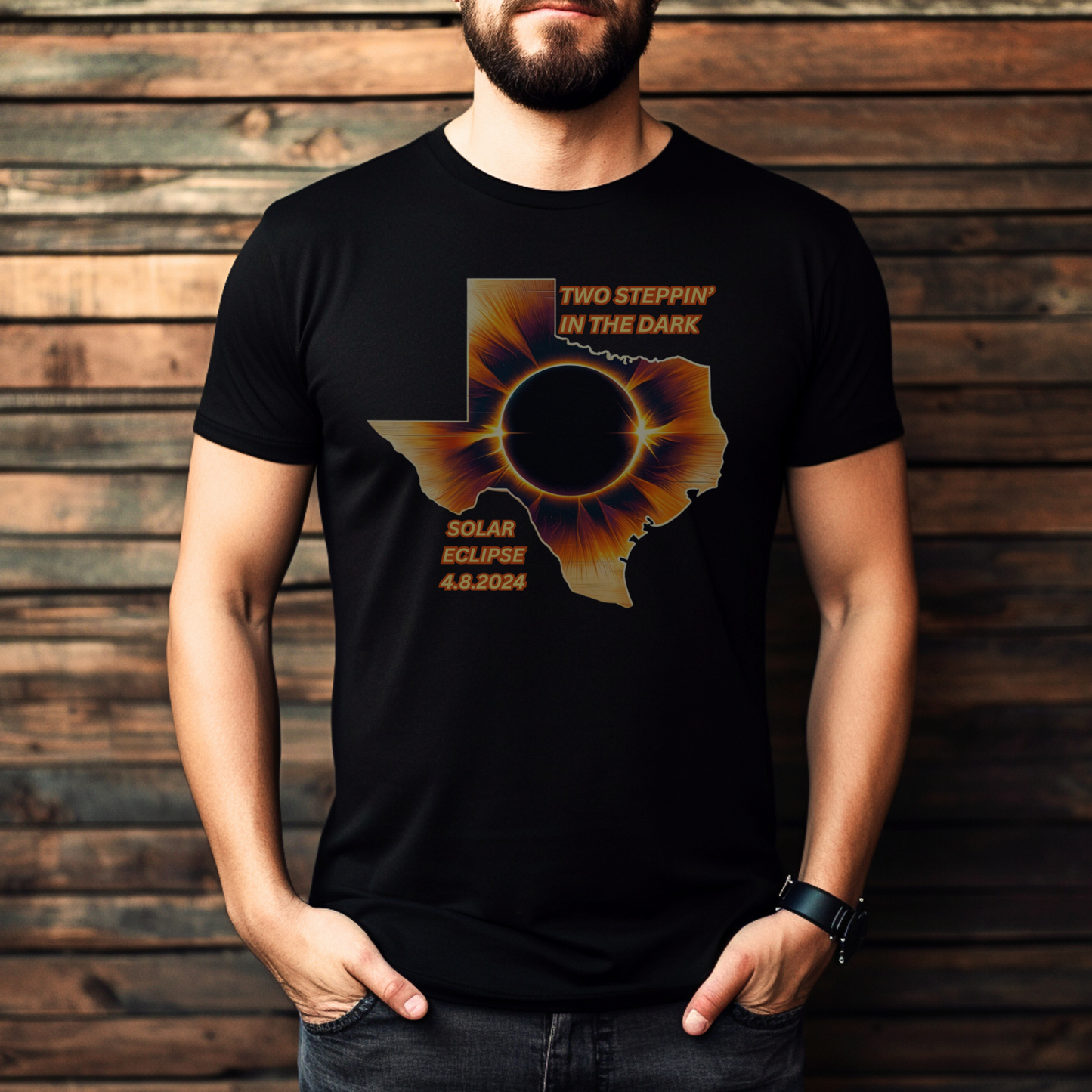 Total Solar Eclipse 2024 Texas Edition - Concert Tee 97 Texas Cities