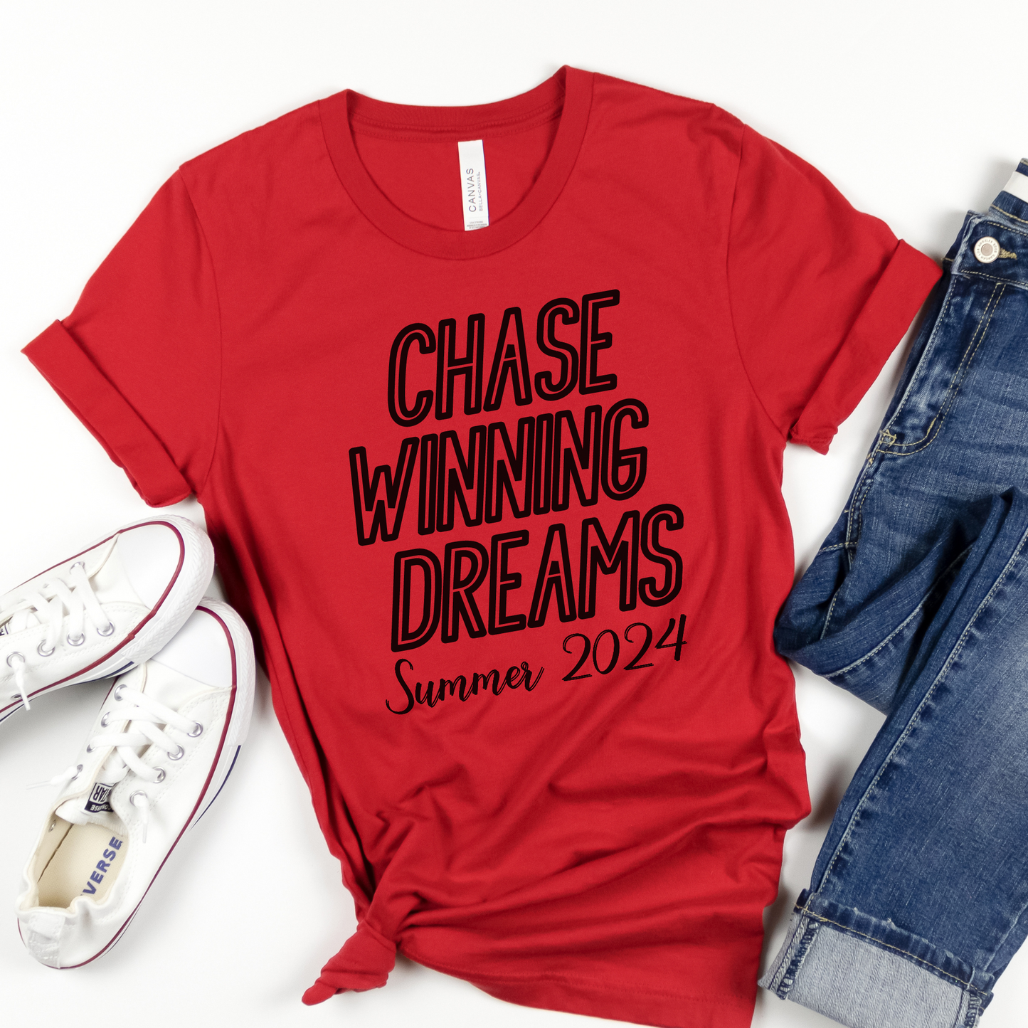 Chase Winning Dreams Summer 2024 Athletic Competitive Spirit Tee