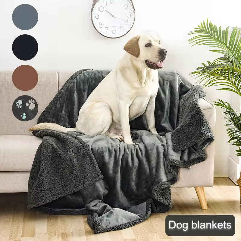 Double-sided Pet Waterproof Blanket Soft Thickened Flannel Velveteen