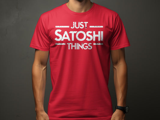 Unisex Satoshi Tee, Crypto Enthusiast T-Shirt, Bitcoin Trader Apparel