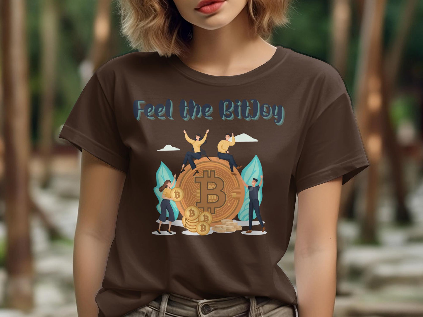 Feel the BitJoy - Crypto Enthusiast Bitcoin Investor Satoshi T-Shirt