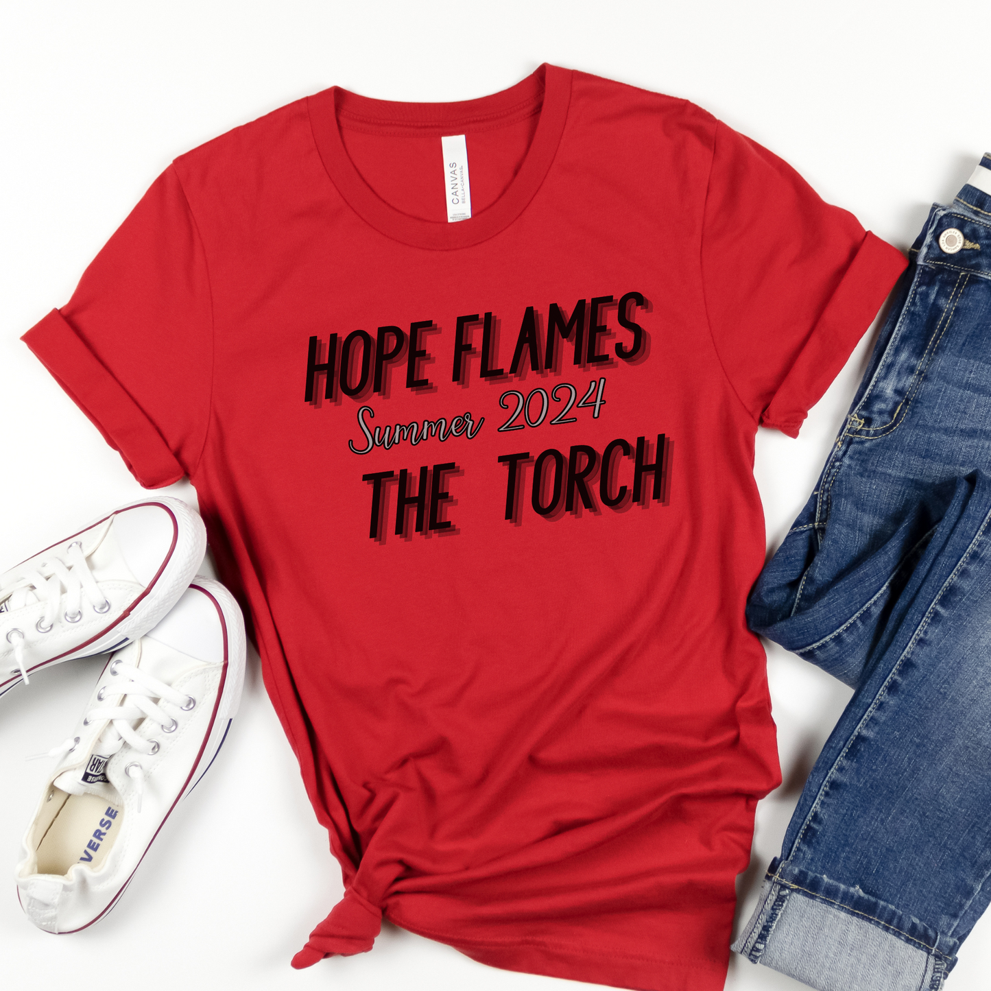 Hope Flames the Torch - Summer 2024  Athletic Competitive Spirit Tee