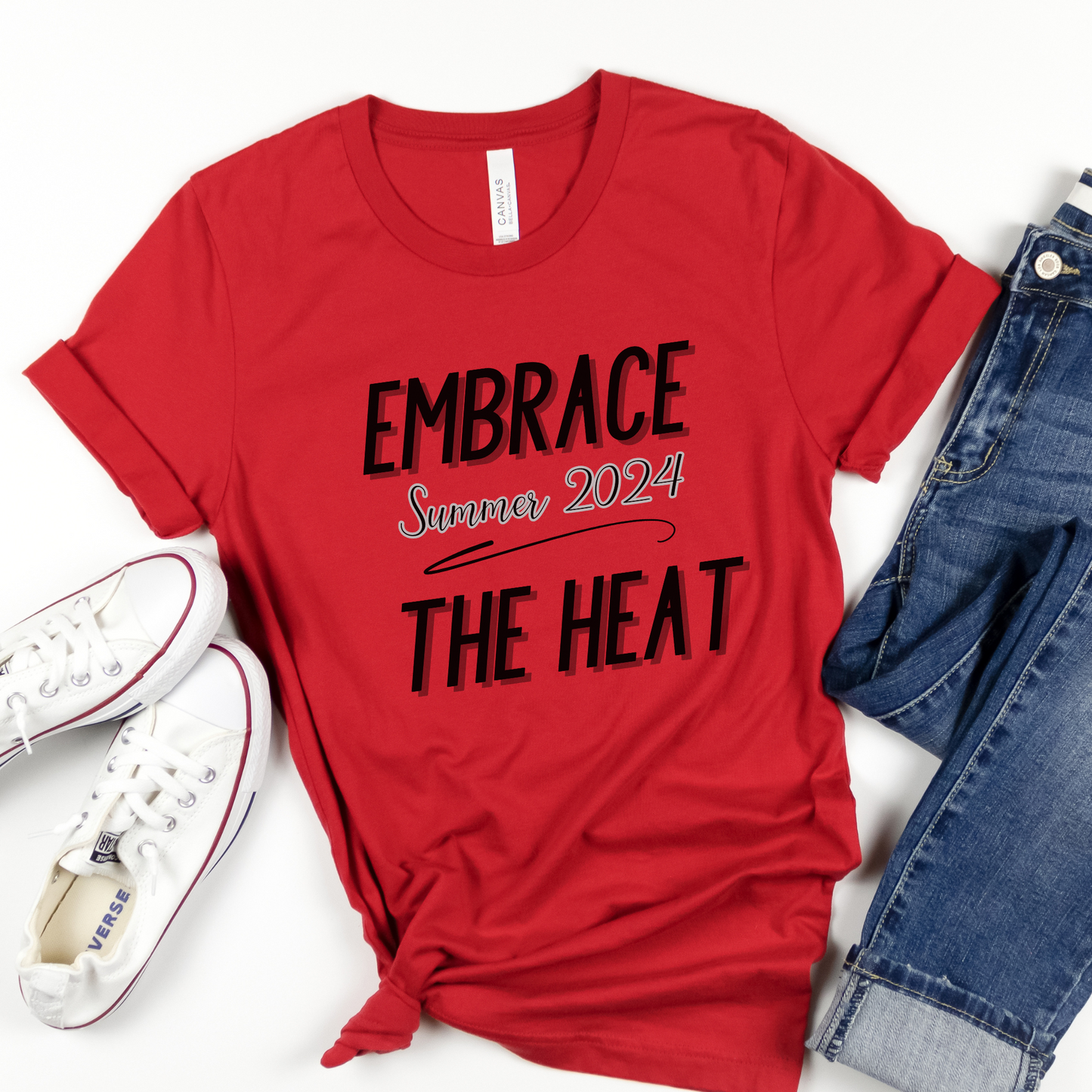 Embrace the Heat Summer 2024 Athletic Competitive Spirit Tee