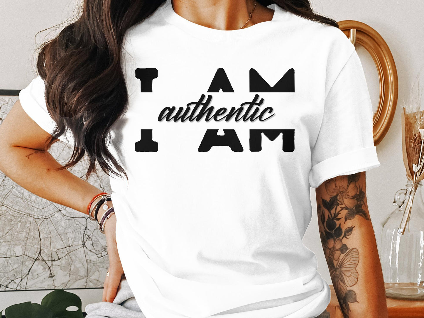 I Am Authentic - Affirmation Quote Shirt - Encouraging and Motivating