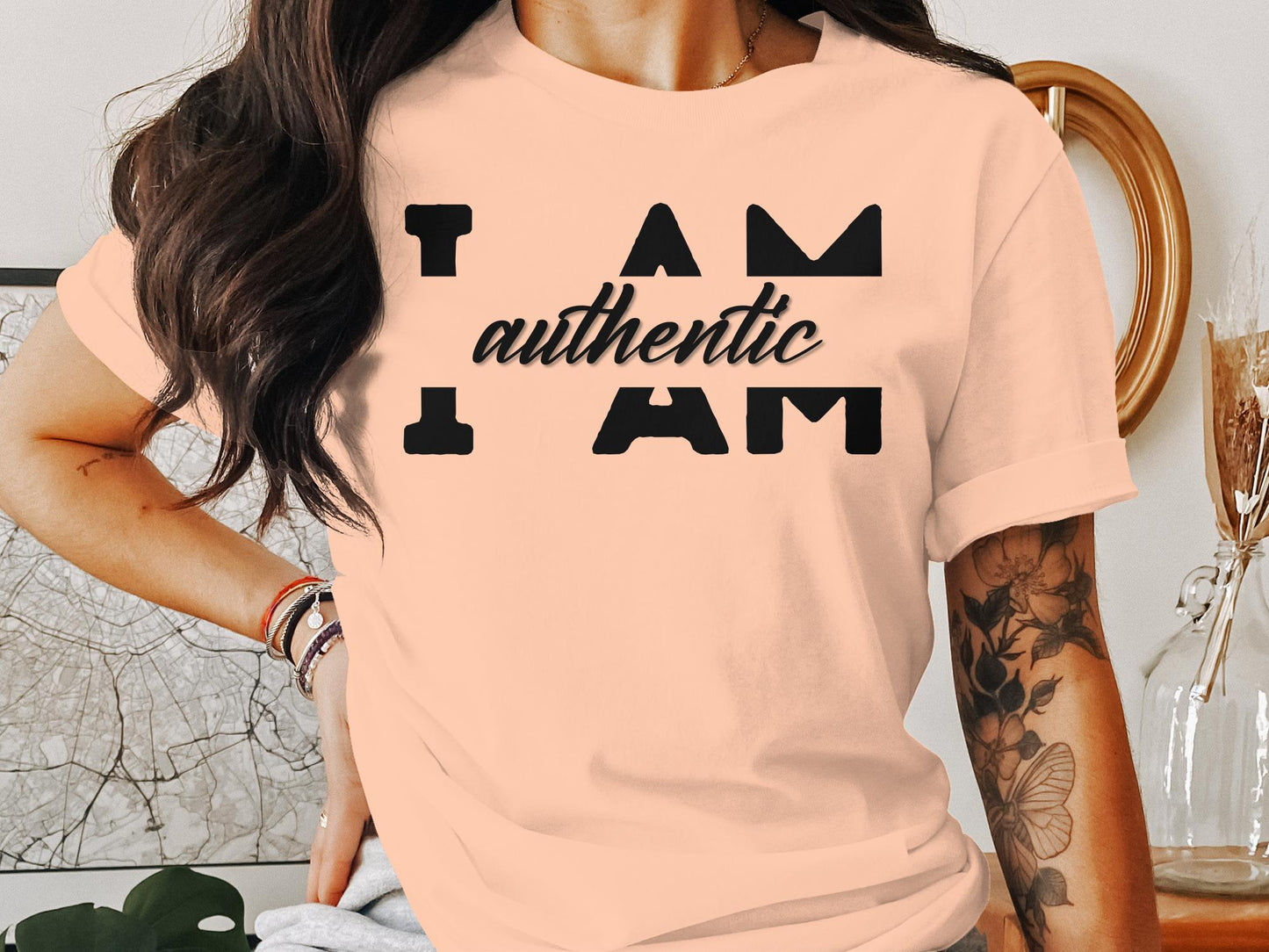 I Am Authentic - Affirmation Quote Shirt - Encouraging and Motivating