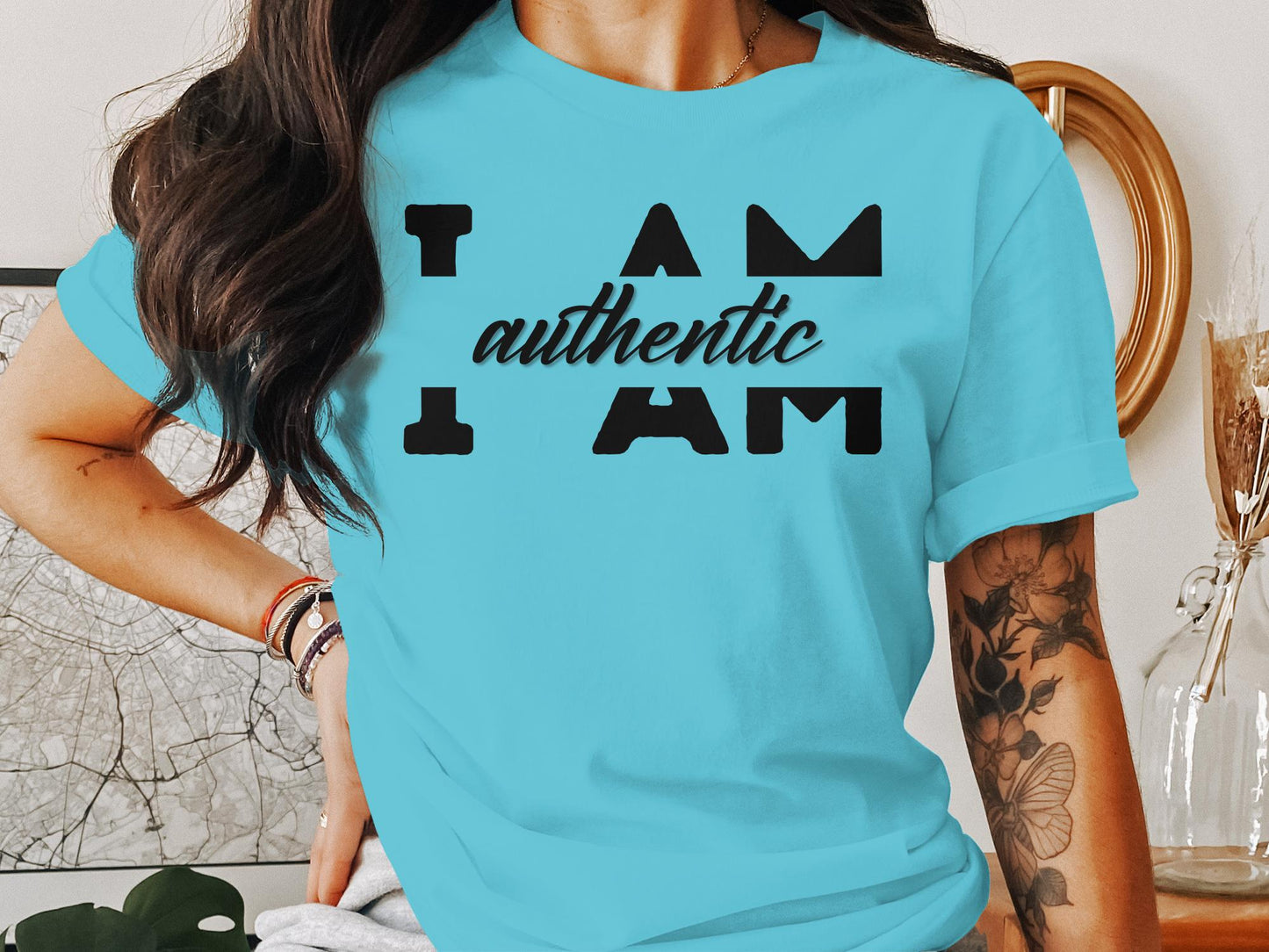 I Am Authentic - Affirmation Quote Shirt - Encouraging and Motivating