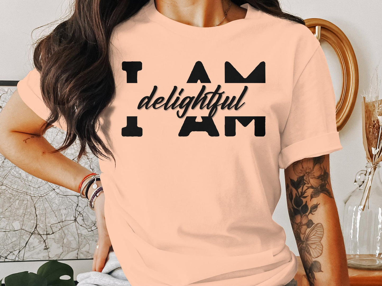 I Am Delightful - Affirmation Quote Shirt - Encouraging and Motivating