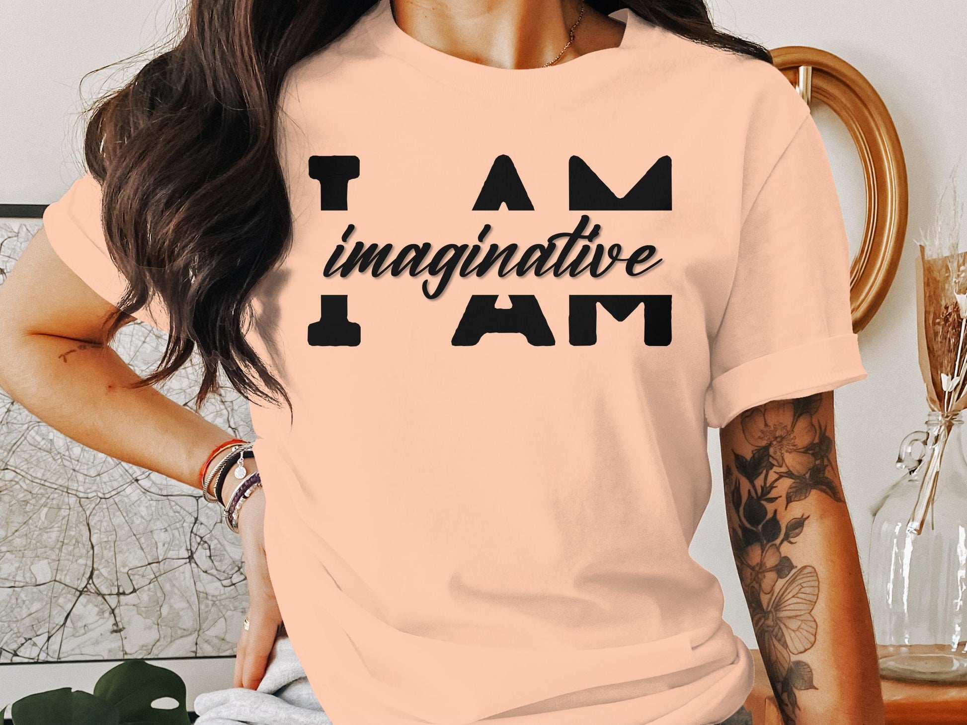 I Am Imaginative - An encouraging and motivating Affirmation Quote T-shirt