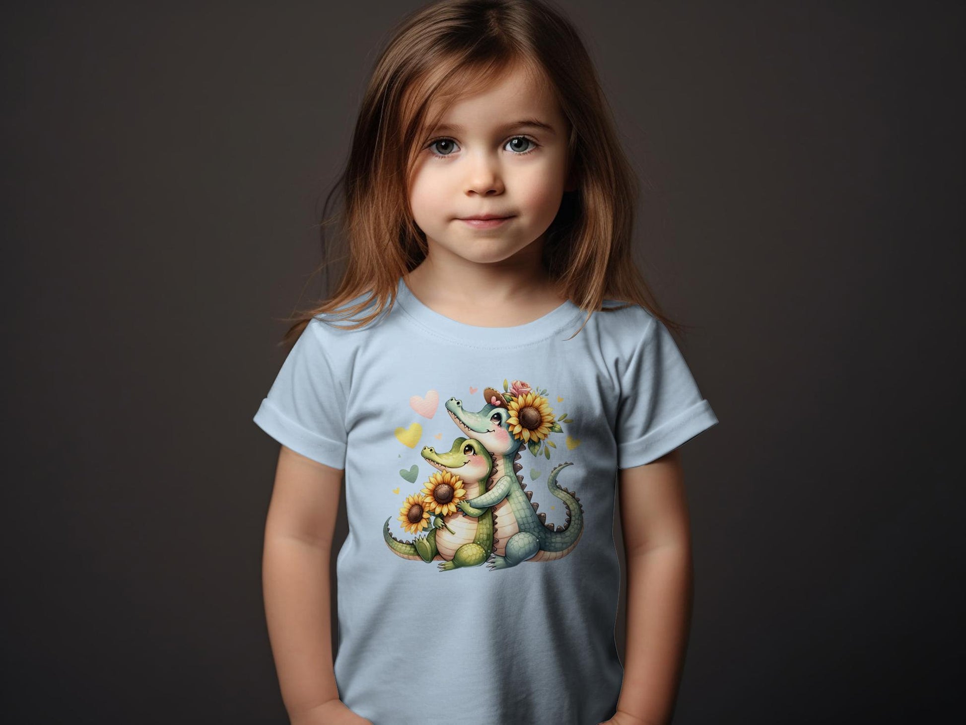 Toddler Alligator Sunflower T-Shirt