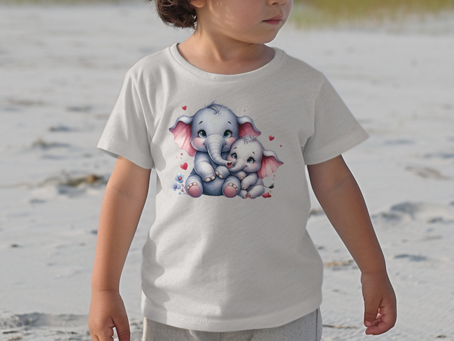 Adorable Elephant Love Toddler T-Shirt