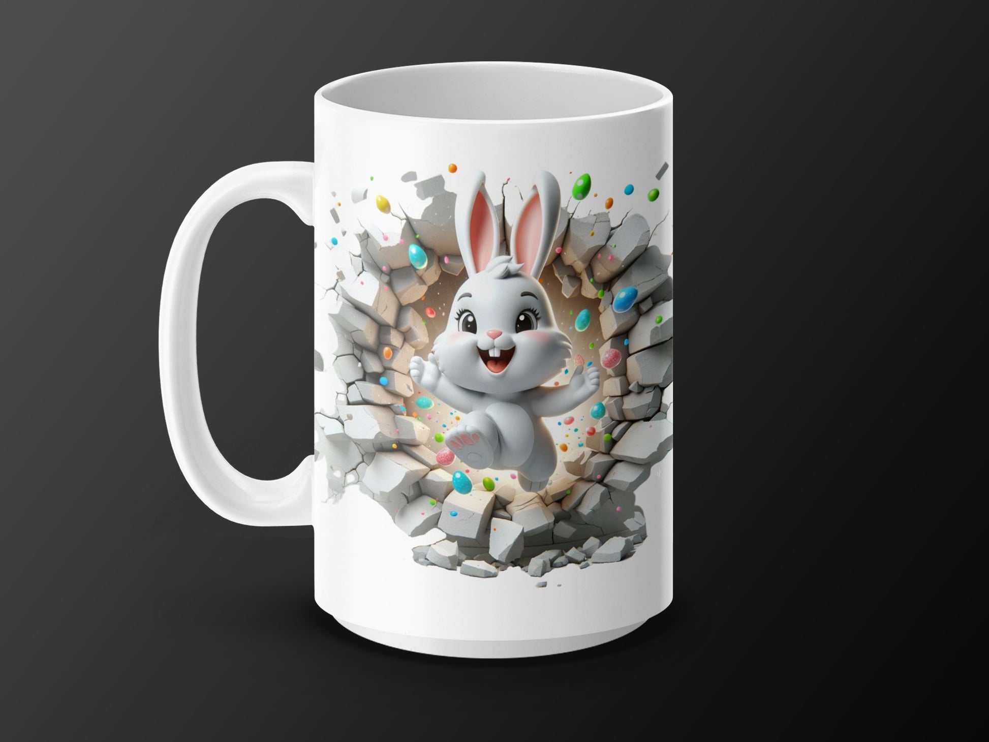 Easter Bunny Breakthrough Mug Design