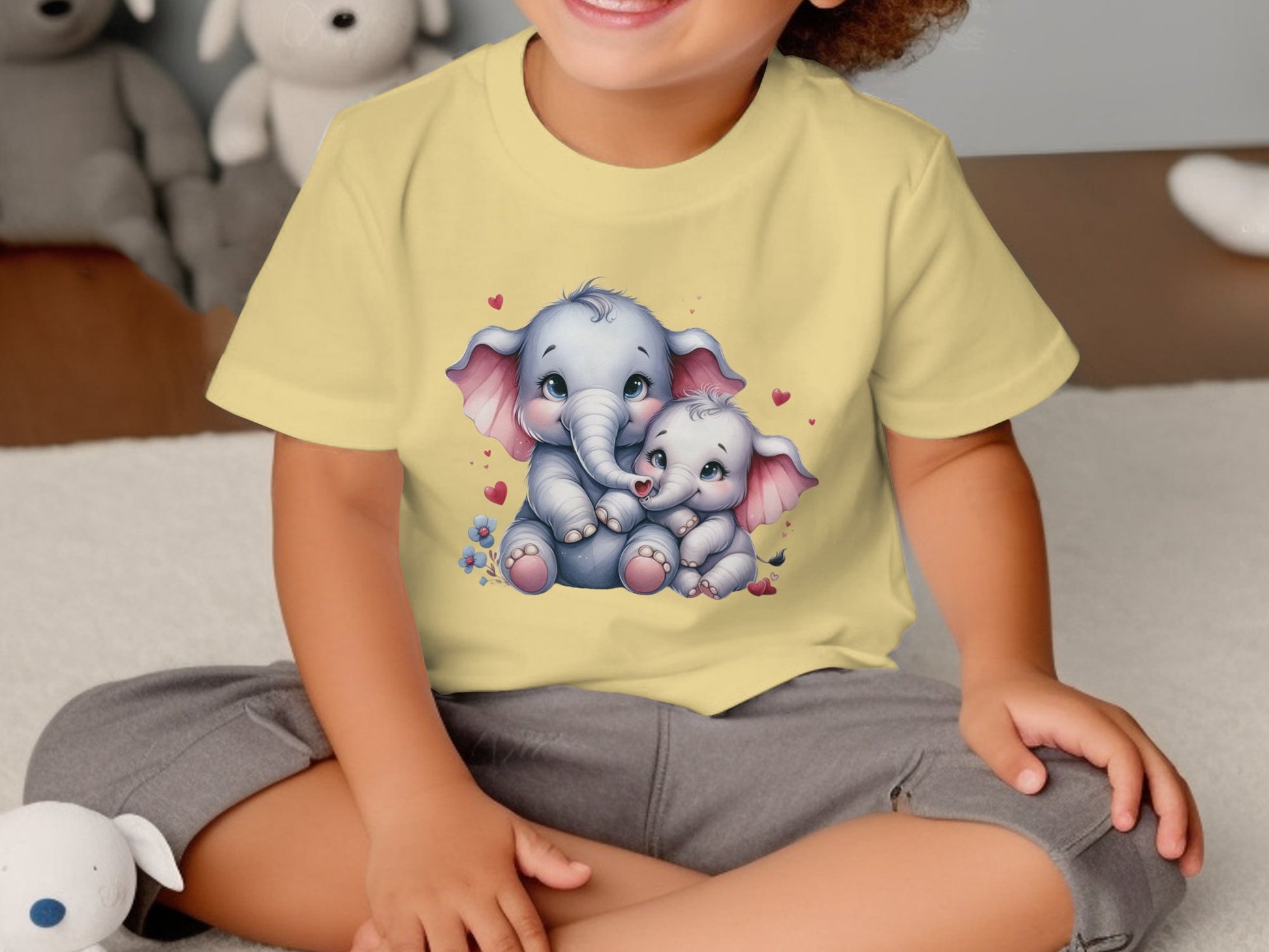 Adorable Elephant Love Toddler T-Shirt