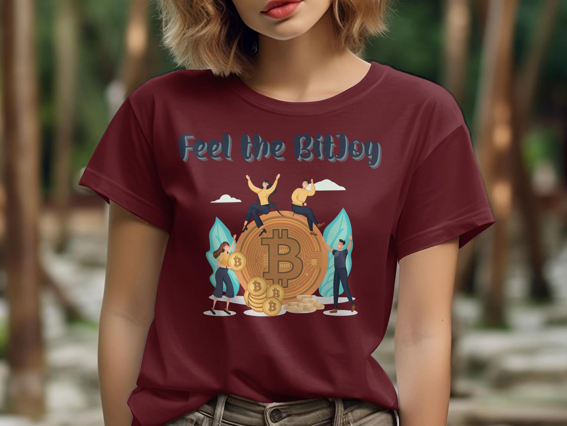 Feel the BitJoy - Crypto Enthusiast Bitcoin Investor Satoshi T-Shirt