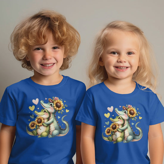 Toddler Alligator Sunflower T-Shirt video