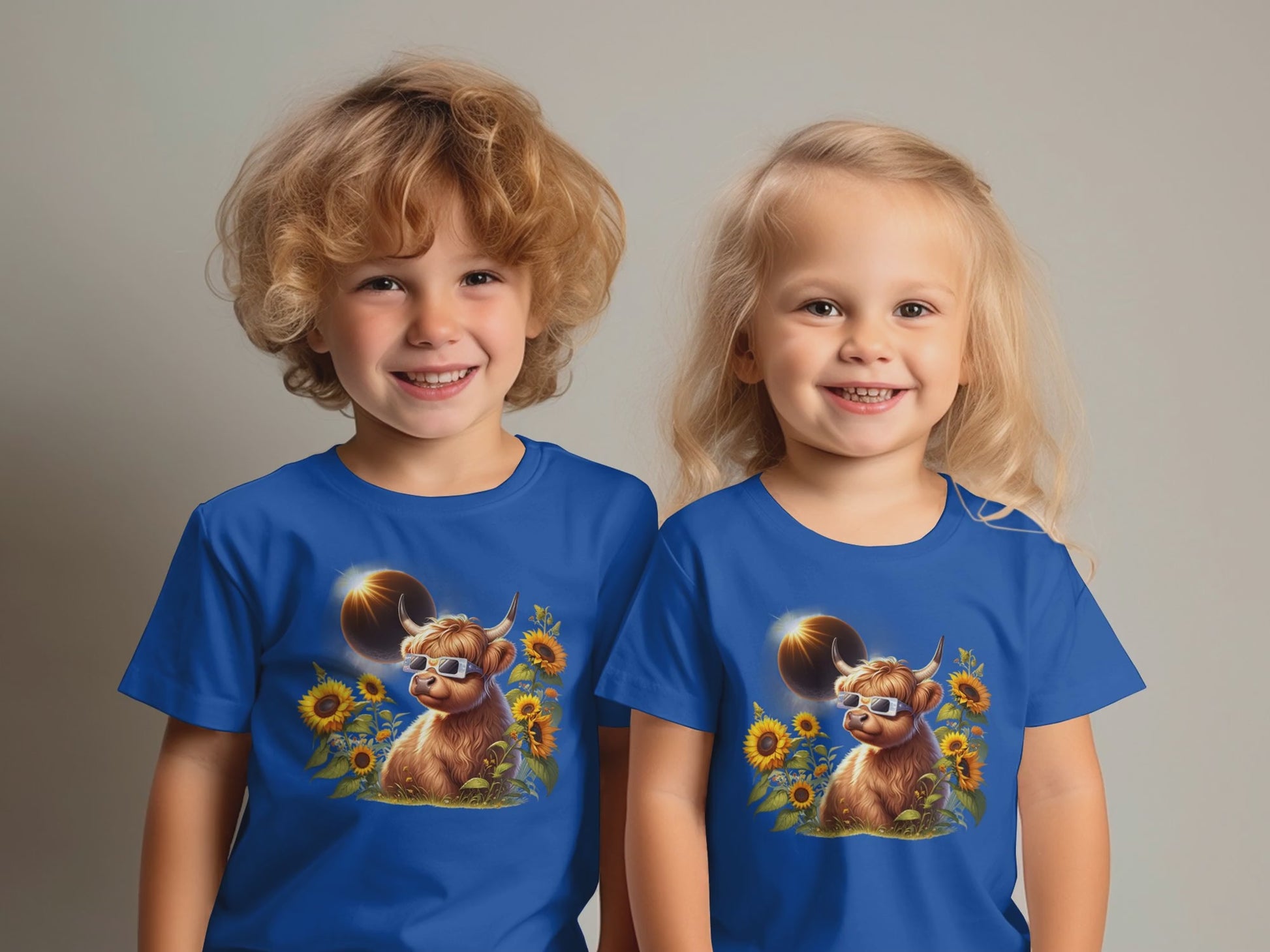 2024 Solar Eclipse Toddler Shirt, Cute Highland Cow Toddler Tee video