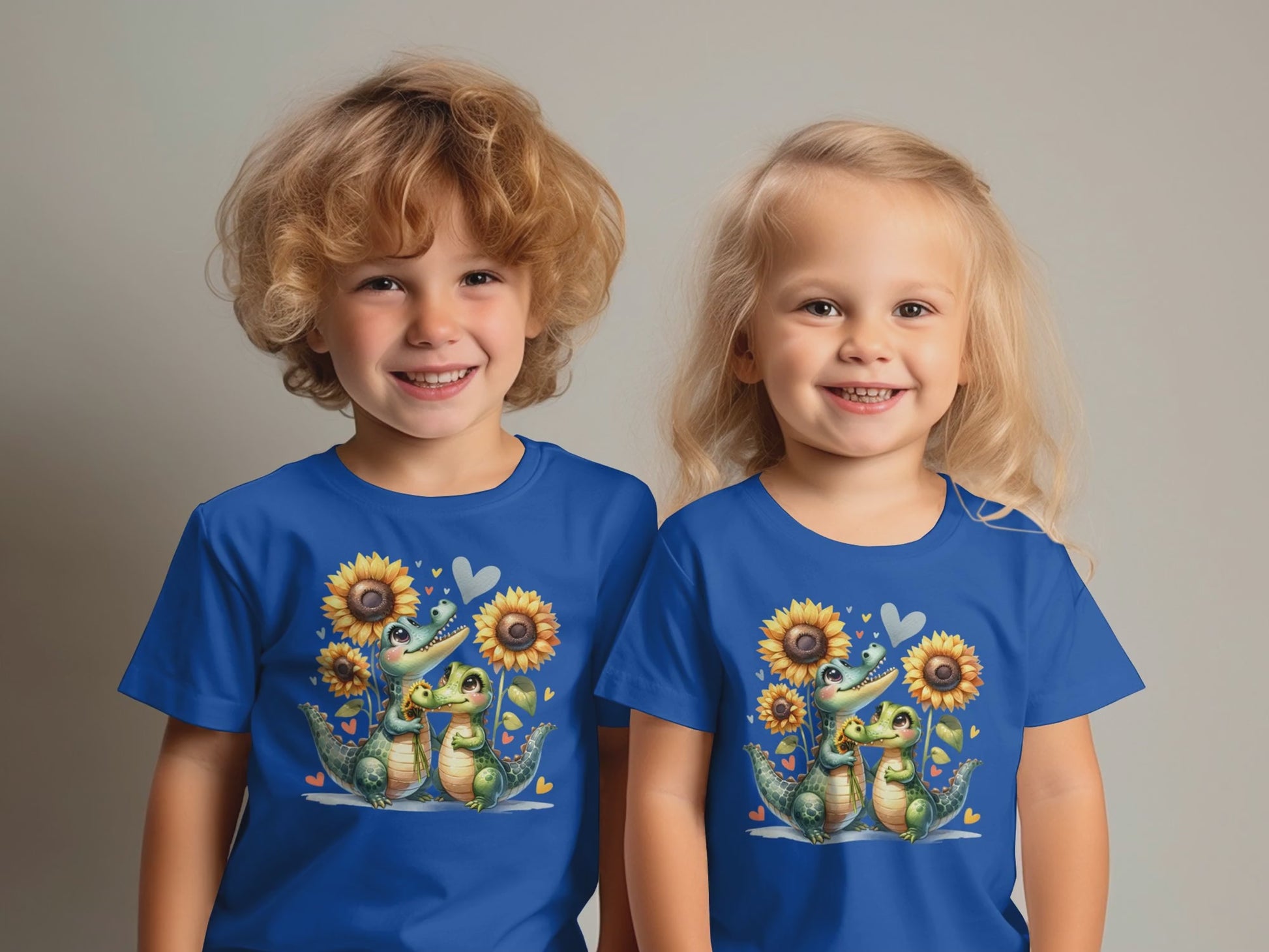 Toddler Cute Alligator Graphic Tee, Sunflower Love T-Shirt video